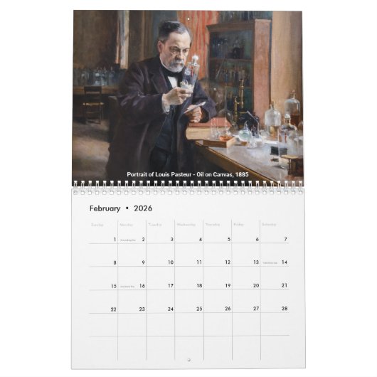 Calendrier Sélection de chefs-d'oeuvre Albert Edelfeel (Feb 2026)