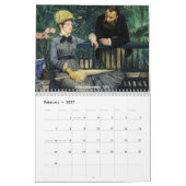 Calendrier Sélection des chefs-d'oeuvre Edouard Manet (Feb 2027)