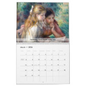 Calendrier Sélection des chefs-d'oeuvre Pierre-Auguste Renoir (Mar 2026)