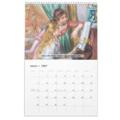 Calendrier Sélection des chefs-d'oeuvre Pierre-Auguste Renoir (Mar 2027)
