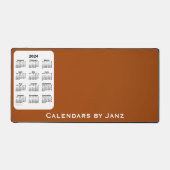 Calendrier selle Brown deux tons 2024 par Janz (Recto)