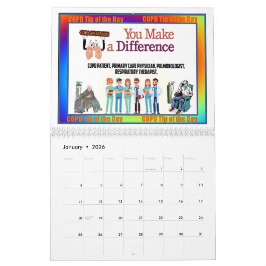 CALENDRIER SENSIBILISATION À LA DPOC 2021 (Jan 2026)