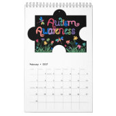 Calendrier sensibilisation sur l'autisme 12 mois (Feb 2027)