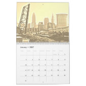 Calendrier sépia de Cleveland Ohio (Jan 2027)