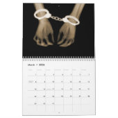 Calendrier Sépia de minuit de noir de balade de squelettes de (Mar 2026)