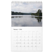 Calendrier Serene Shores 2025 Calendar one-page small (Feb 2026)