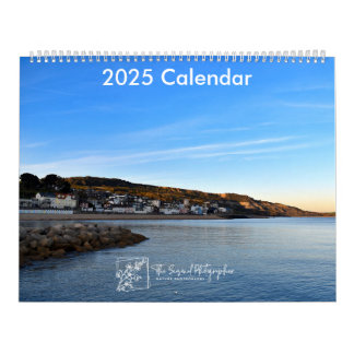 Calendrier Serene Shores 2025 Calendar two-page large