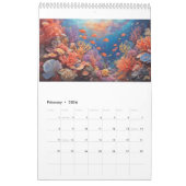 Calendrier Sérénité océanique - Un voyage sous les vagues (Feb 2026)