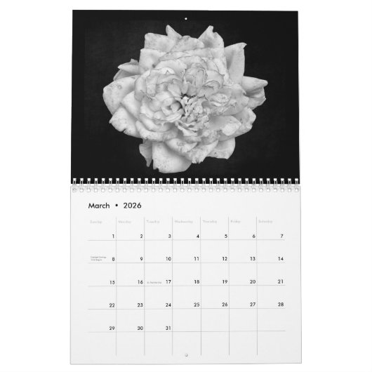 Calendrier Serenity 12 mois (Mar 2026)