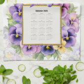 Calendrier Serviette 2026 Pensée Pensées (Plié)