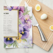 Calendrier Serviette 2026 Pensée Pensées (Quart Plié)