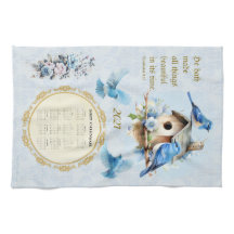 Calendrier Serviette 2027 Merles Ecclésiaste 3:11