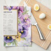Calendrier Serviette 2027 Pensée Pensées (Quart Plié)