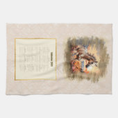 Calendrier Serviette Cheval au Coucher du Soleil 2 (Horizontal)