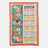 Calendrier Serviette Rétro Ménagère 2026  (Vertical)