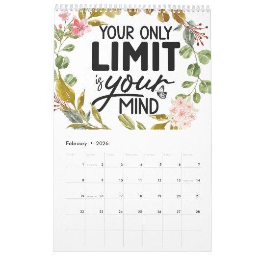 Calendrier Seules les ondes positives (Feb 2026)