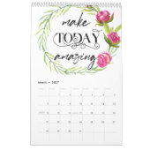 Calendrier Seules pensées positives (Mar 2027)