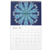 Calendrier Shalom Blue Hearts 2016 Page unique (Feb 2027)