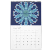 Calendrier Shalom Blue Hearts 2016 Page unique (Jan 2027)