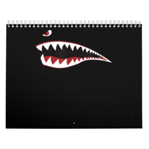 Calendrier Shark Nose Art Green - Avion militaire 2ème guerr