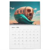 Calendrier Shark sculpture on the beach (Mar 2026)