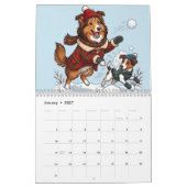 Calendrier Sheltie illustré (Jan 2027)