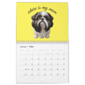 Calendrier Shih Tzu - Où Est Ma Mère (Jan 2026)