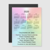 Calendrier Shimmer 2020 par Janz 4x5 Magnet (Devant / Derrière)