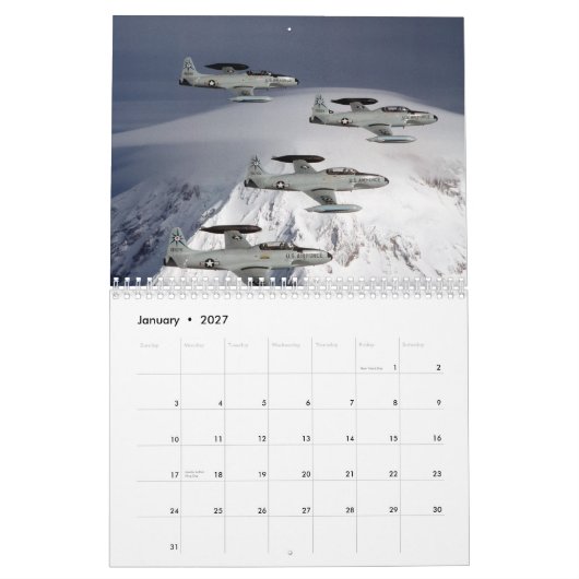 Calendrier Shooting Stars T-33 (Jan 2027)