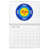 Calendrier Shri Radha comme à Vrindavan (Hindi) Classic Round (Jan 2026)