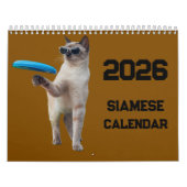 Calendrier Siamese Cat Calendar (Protection)