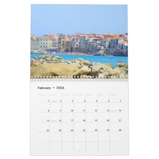 Calendrier Sicile 2020 (Feb 2026)