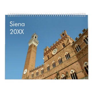 Calendrier Sienne (Italie) 12 mois