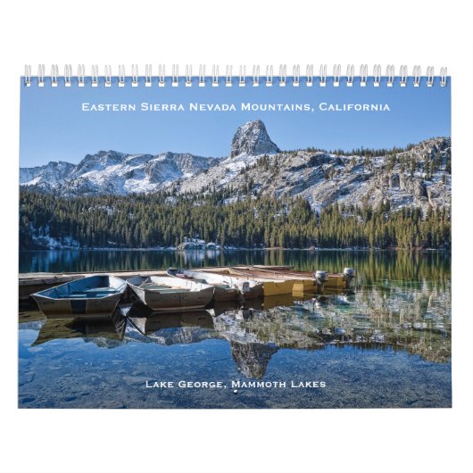 Calendrier Sierra orientale, Mammoth Lakes, CA (Protection)