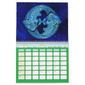 Calendrier Signe du Zodiaque Bleu (Mar 2026)
