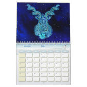 Calendrier Signe du Zodiaque Bleu (Jan 2026)