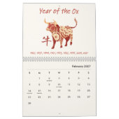 Calendrier SIGNE Zodiaque Chinois (Feb 2027)