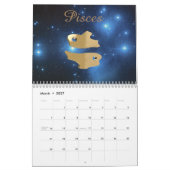 Calendrier Signes d'or de zodiaque (Mar 2027)