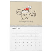 Calendrier Signes du zodiaque mignons et citations positives  (Jan 2027)