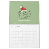 Calendrier Signes du zodiaque mignons et citations positives  (Feb 2027)