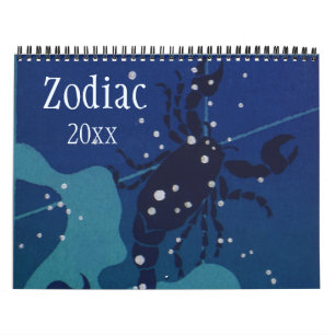 Calendrier Signes vintages des constellations célestes du zod