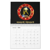 Calendrier Signes zodiaques Collection astrologique Calendrie (Jan 2026)
