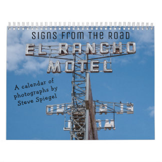 Calendrier SIGNS FROM THE ROAD two Page MediumCalendar, White