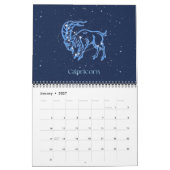Calendrier Signs of the Zodiac on Midnight Blue (Jan 2027)
