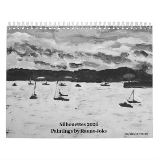Calendrier Silhouettes 2026, Peintures de Rauno JoksCalendar