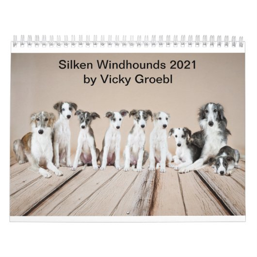 Calendrier Silken Windhounds 2021 par Vicky Groebl - Puppies (Protection)