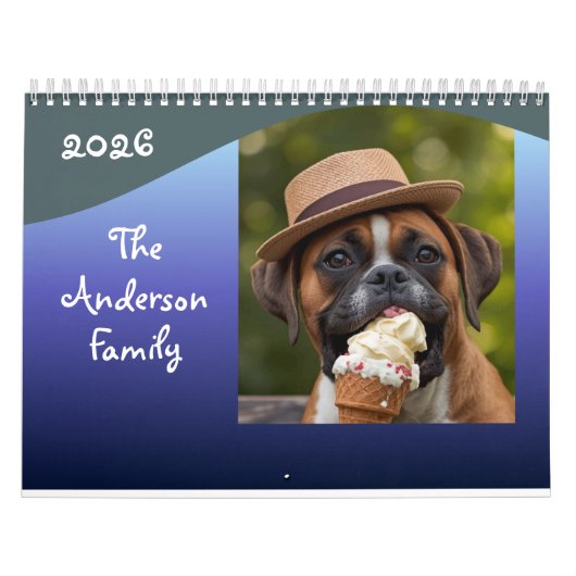Calendrier Silly Dog Calendar Custom Photo Pet Lover Gift (Protection)