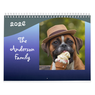 Calendrier Silly Dog Calendar Custom Photo Pet Lover Gift
