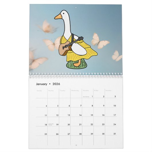 Calendrier Silly Geese (Photo Version) (Jan 2026)