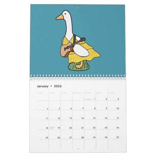 Calendrier Silly Goose (Color Pop Version) (Jan 2026)